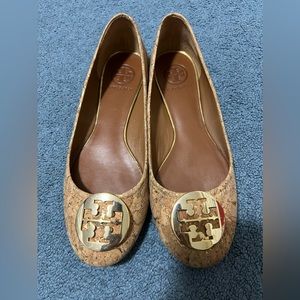 NEW TORY BURCH CORK FLAT SLIP ONS